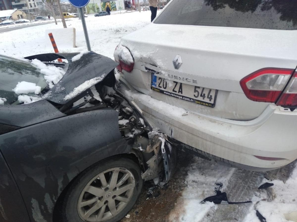 Kar kazaları da beraberinde getirdi