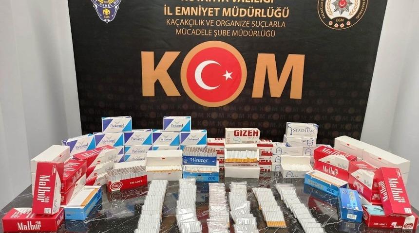 K&uuml;tahya&rsquo;da ka&ccedil;ak sigara operasyonu