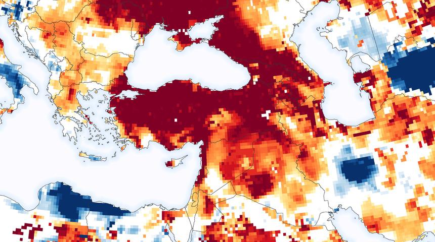 NASA Türkiye'nin yer altı sularının haritasını paylaştı! Kuraklık uyarısı