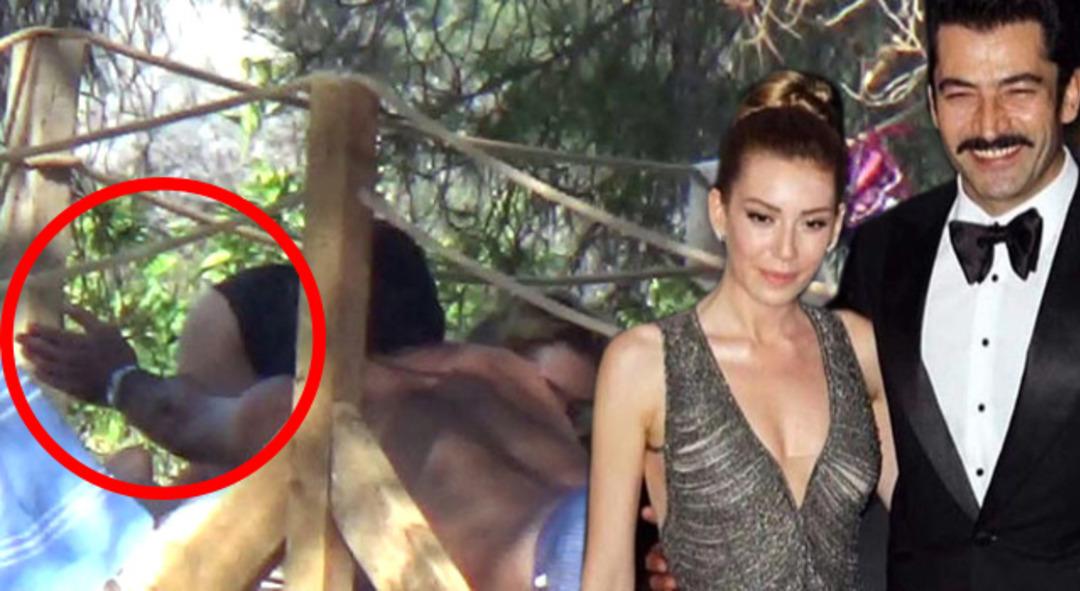 Kenan İmirzalıoğlu'dan Sinem Kobal'ın kal&ccedil;asına şaplak