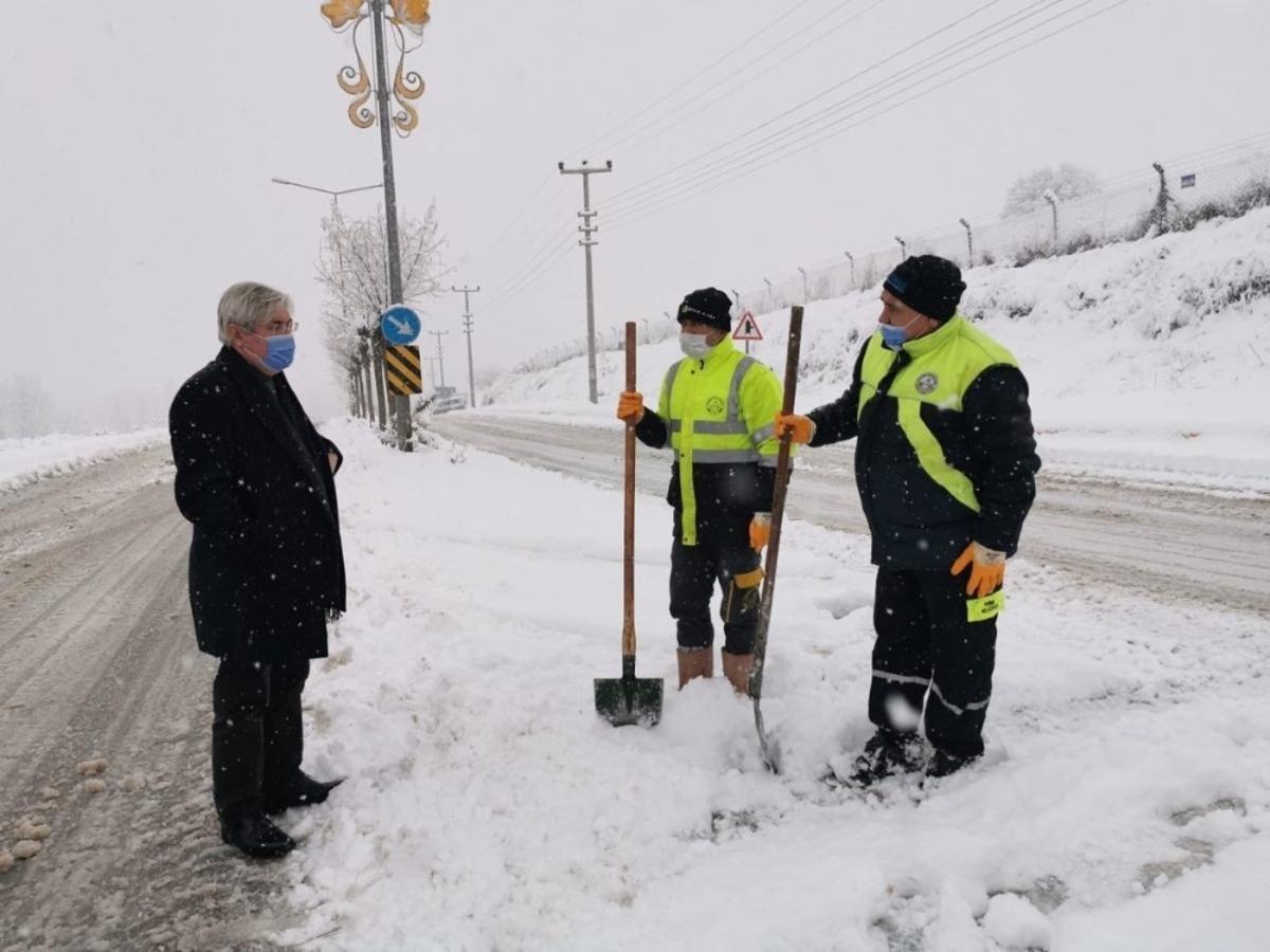 İvrindi kar engelini aştı