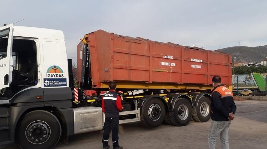 8 bin 500 ton tehlikeli atık bertaraf edildi