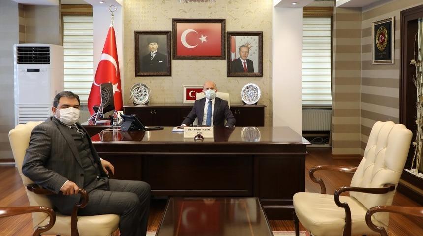 Diyadin Kaymakamı Balcı, Vali Varol&rsquo;u ziyaret ederek g&ouml;revine başladı