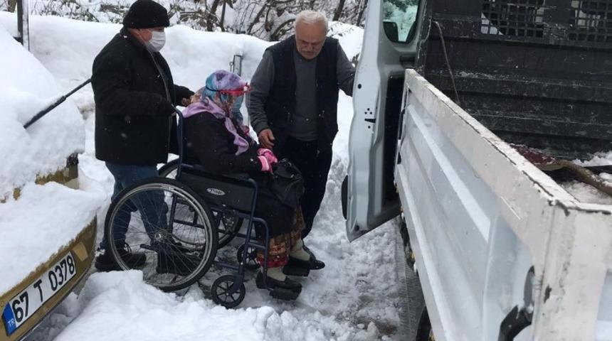 Diyaliz hastasının imdadına ekipler yetişti