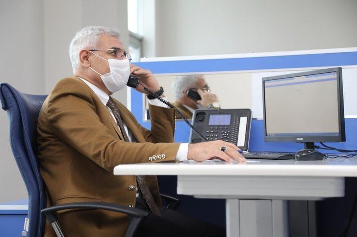 Başkan Güder, çağrı merkezine gelen talepleri dinledi G2