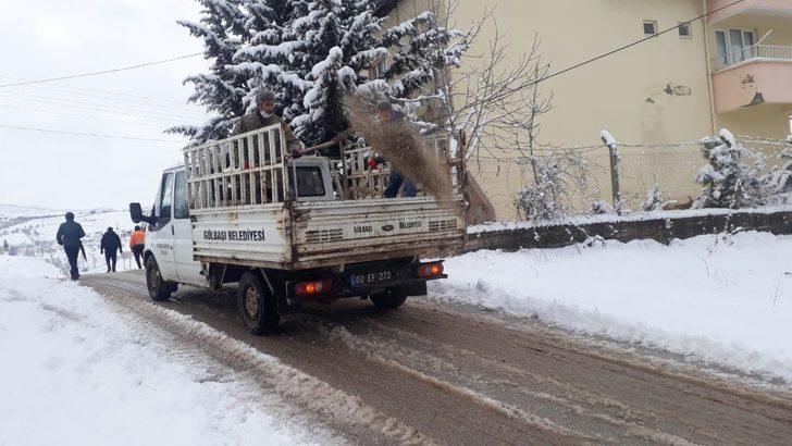 Gölbaşı ilçesinde kar temizliği G3