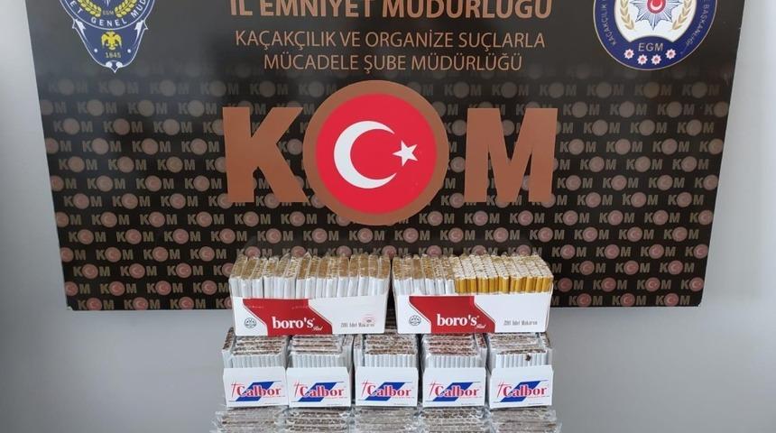 Kütahya’da 175 paket kaçak sigara ele geçirildi
