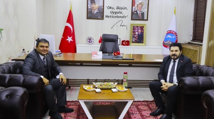 Diyadin Kaymakamı Balcı&rsquo;dan Belediye Başkanı Sayan&rsquo;a ziyaret