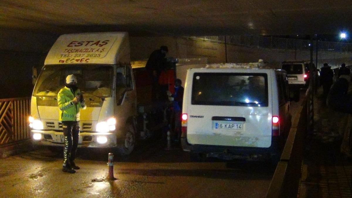 Alt ge&ccedil;it kamyonete ge&ccedil;it vermedi