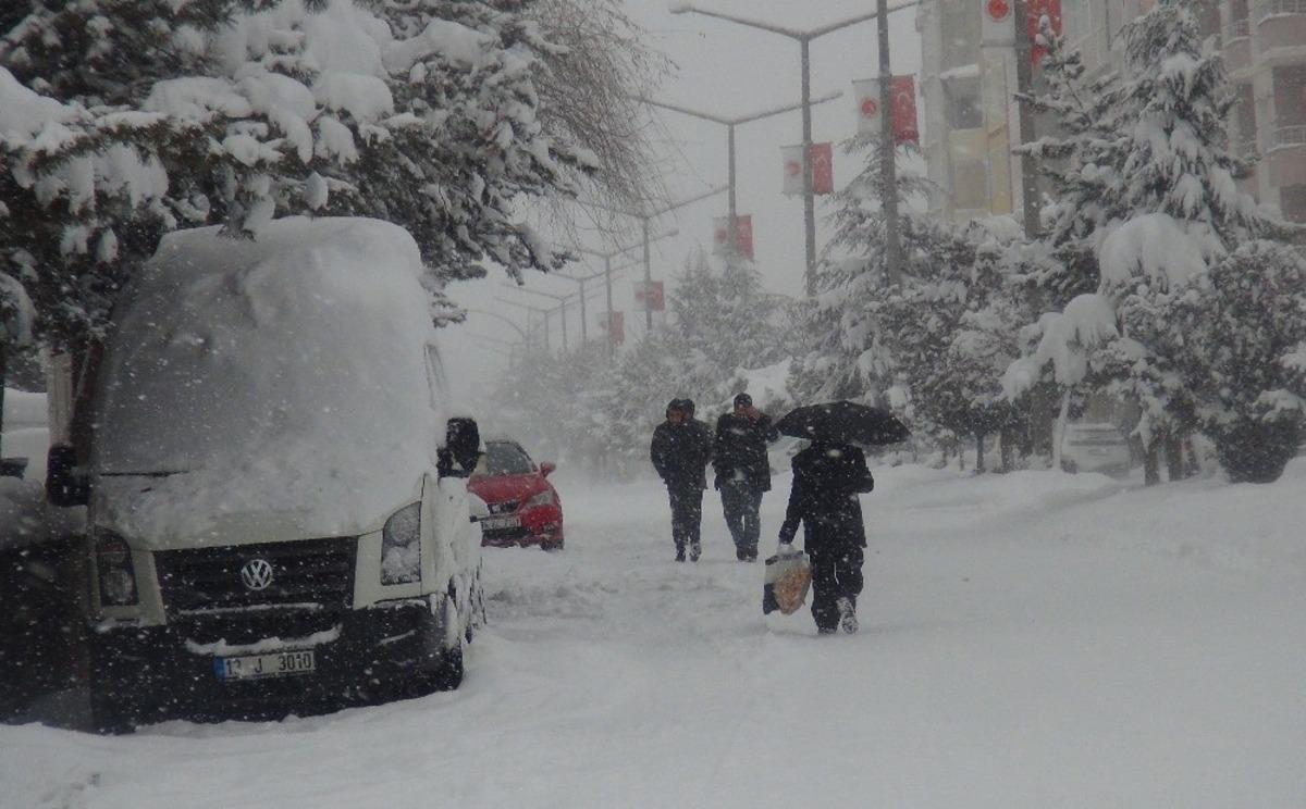 Ahlat&rsquo;ta kar ve tipi esareti