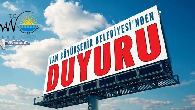 Van Büyükşehir Belediyesi 112 memur alacak