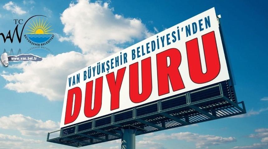 Van Büyükşehir Belediyesi 112 memur alacak