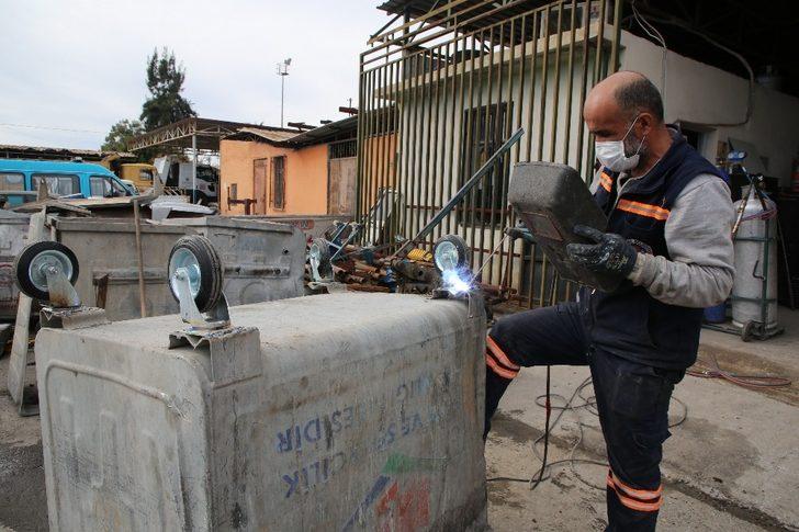 Makine İkmal tamir edip yeniliyor, Akdeniz Belediyesi tasarruf ediyor G3