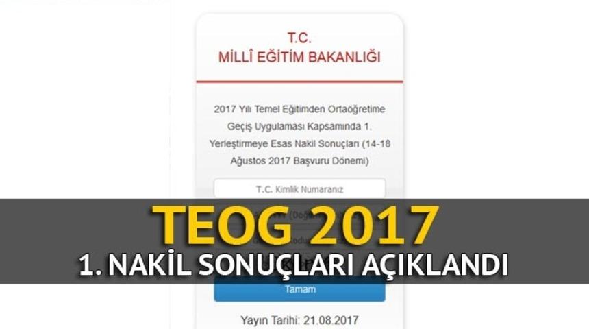 TEOG nakil sonuçları E-okul'da! Tercih listeleri ve yeni kontenjanlar ile birlikte 