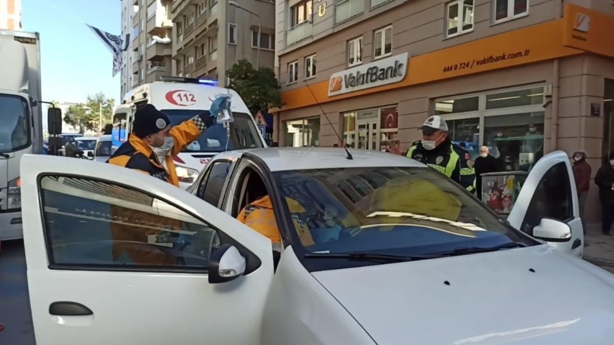 Şekeri d&uuml;şt&uuml;, m&uuml;dahale edildi, yoluna devam etti