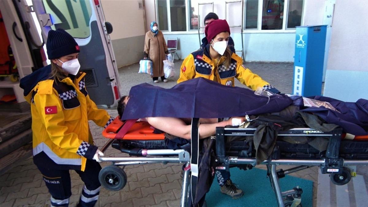 Elektrik akımına kapılan inşaat iş&ccedil;isi yaralandı