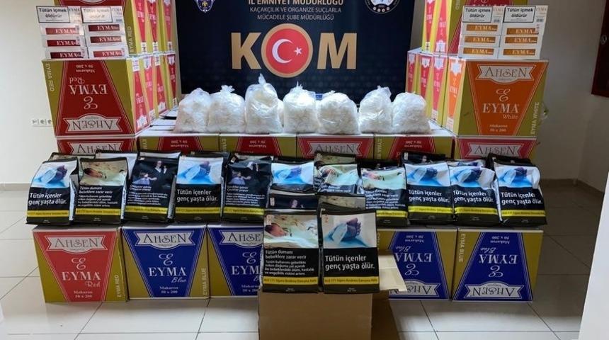 Nevşehir&rsquo;de 670 bin adet makaron, 30 kilo t&uuml;t&uuml;n ele ge&ccedil;irildi