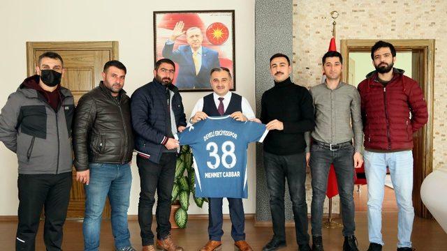 Develi Erciyesspor’dan Başkan Cabbar’a ziyaret