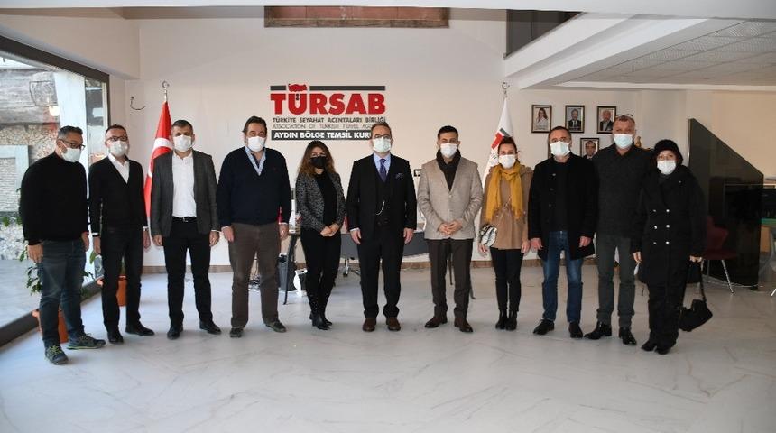 CHP’li Tezcan TÜRSAB Aydın Bölgesel Temsul Kurulu’nu ziyaret etti