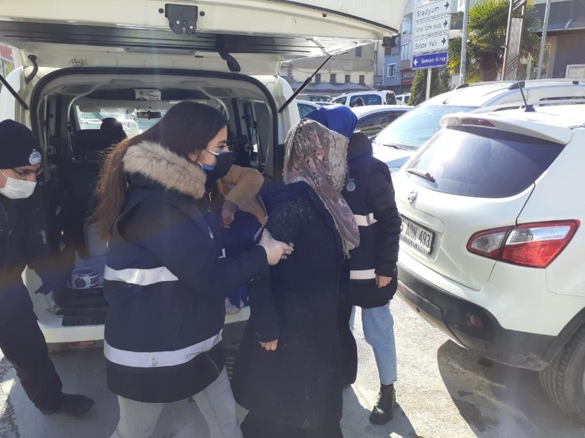 Bafra&rsquo;da dilenci operasyonu