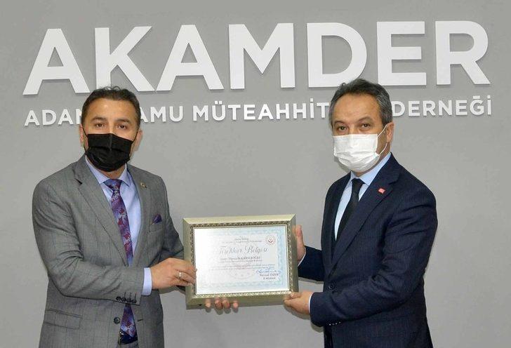 AKAMDER’e teşekkür belgesi G1