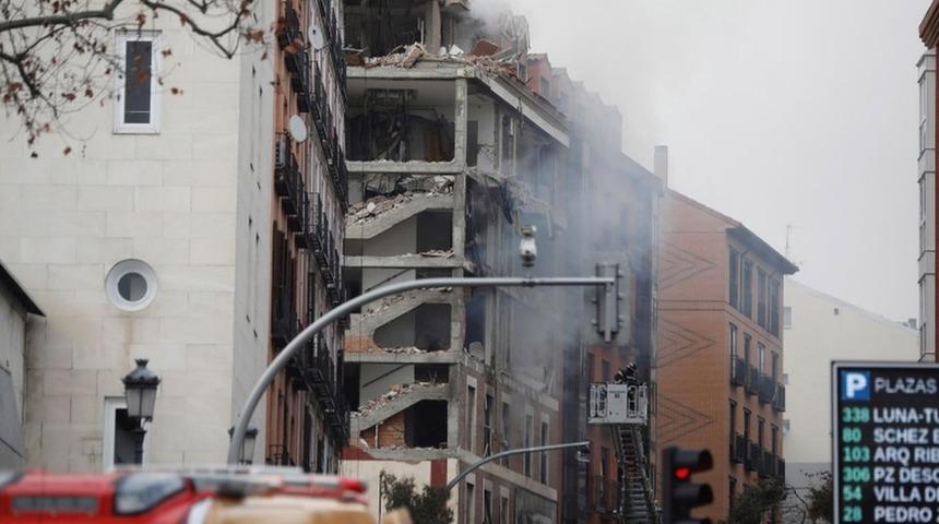 Madrid'in merkezindeki patlamada en az iki kişi &ouml;ld&uuml;