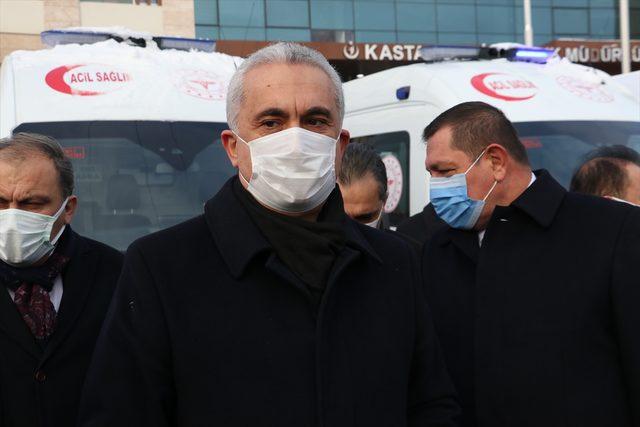 Sağlık Bakanlığınca Kastamonu'ya tahsis edilen 6 ambulans teslim edildi