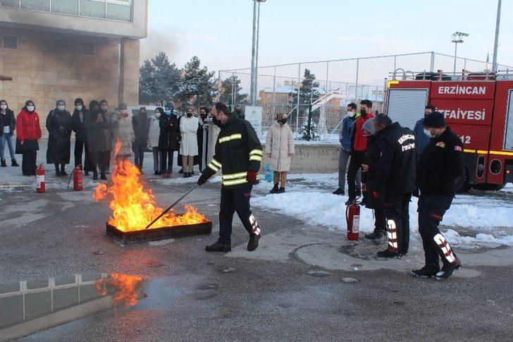 Gençlere yangın eğitimi verildi G1