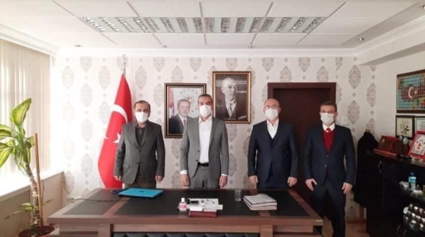 Müdürlerden veda ziyareti