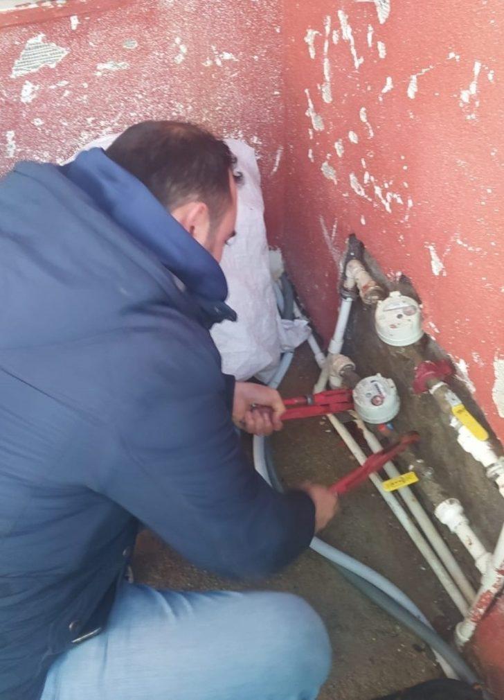 Büyükşehirden sayaç ve vana çalışması G1