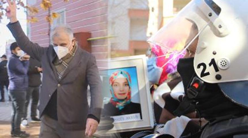 Diyarbakır'da evlat nöbetinde gerginlik! HDP'li vekilin yaptığı işaret ortalığı karıştırdı