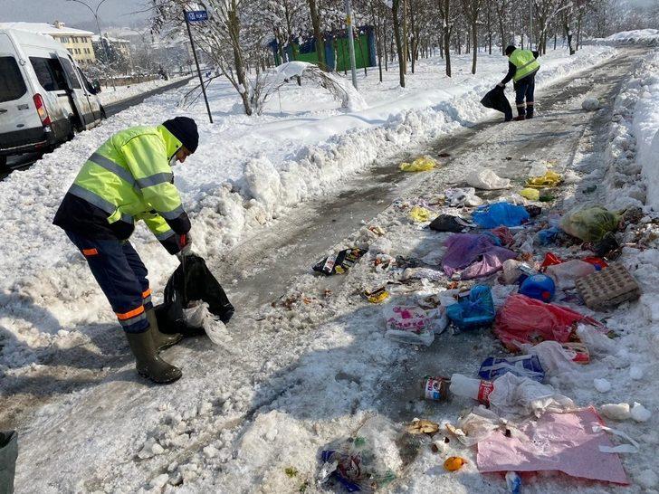 Düzce’de kar temizlik çalışmasına engel olmadı G3
