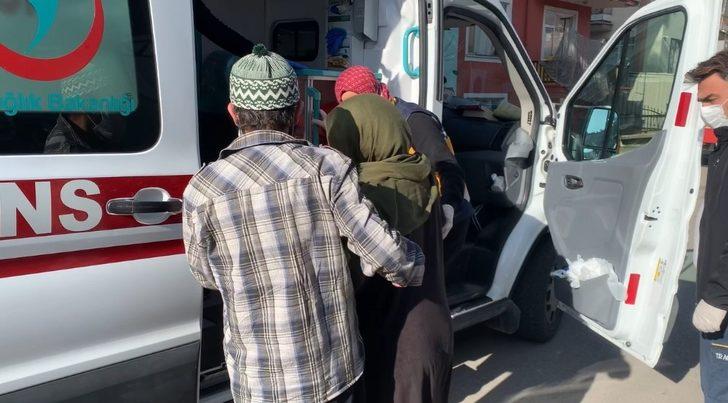 Üst katında yangın çıkınca fenalaşan kadına sağlık ekipleri müdahale etti G3