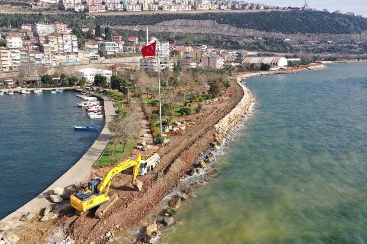 Hereke Sahilinde hummalı &ccedil;alışma