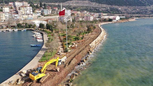 Hereke Sahilinde hummalı çalışma