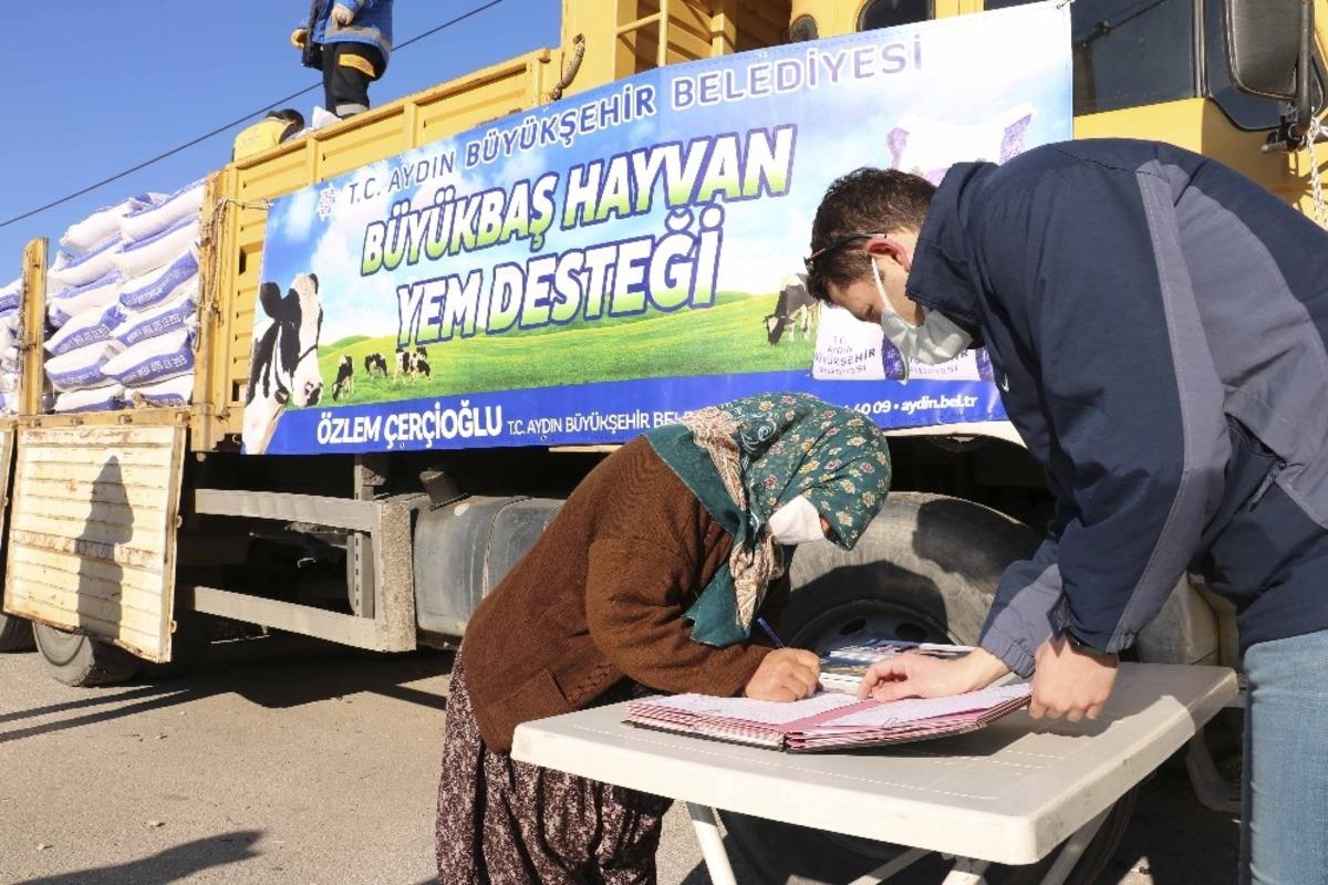 B&uuml;y&uuml;kşehir&rsquo;den 152 bin kilo yem desteği