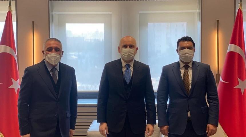 OSB Başkanı Şimşek Bakan Karaismailoğlu ile görüştü