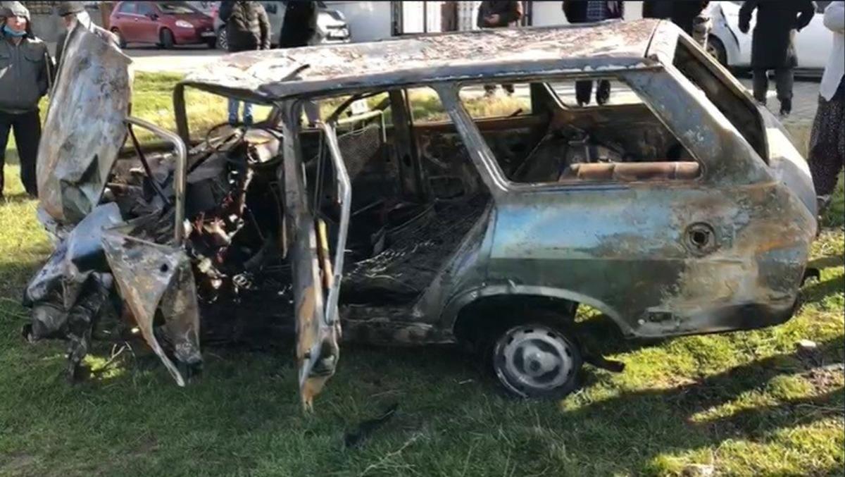 Tekirdağ&rsquo;da feci kaza: Sıkıştığı otomobilde yanarak can verdi