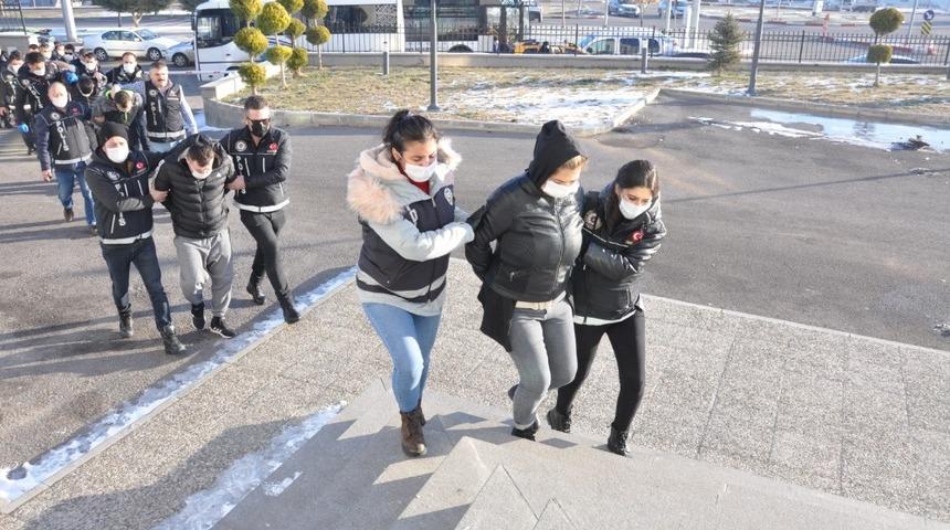 Karaman&rsquo;daki operasyonda son 11 kişide adliyeye sevk edildi