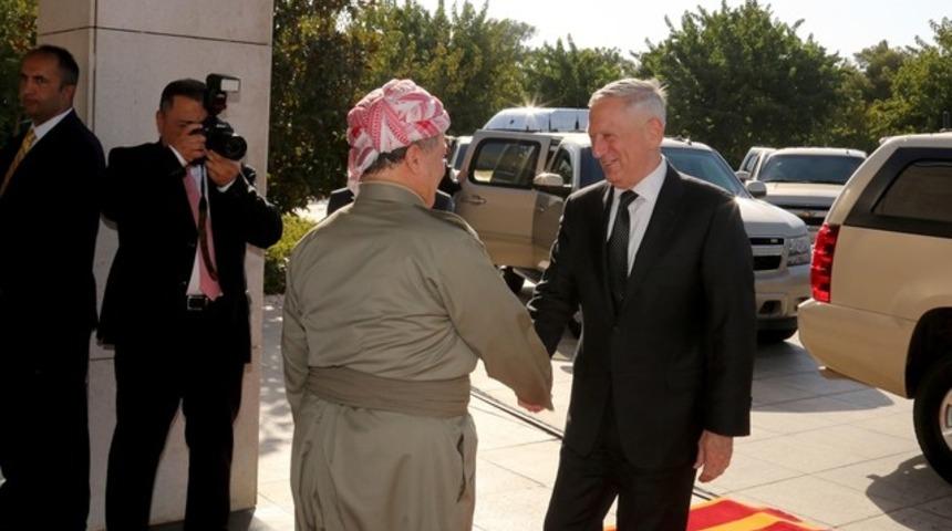 Barzani ABD Savunma Bakanı'nı b&ouml;yle karşıladı