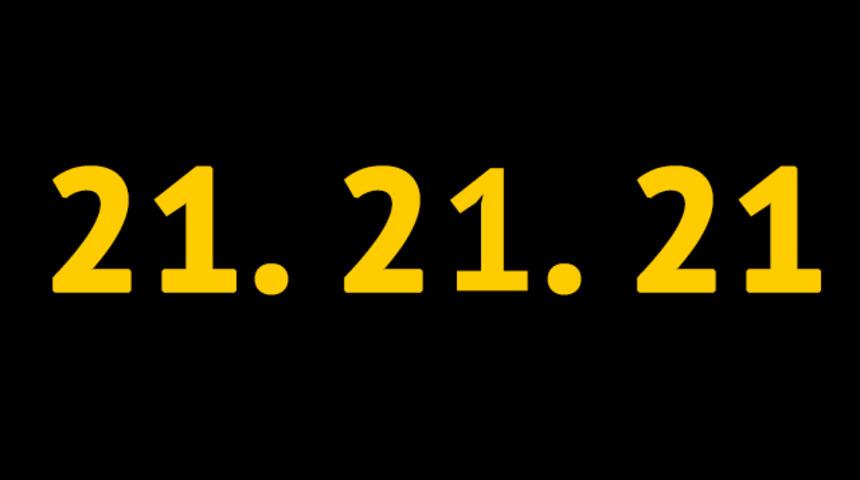 Sosyal medyada 21.21.21 mesajları