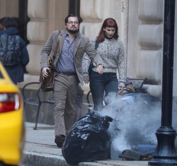 Don't Look Up setinde görüntülendiler! Leonardo DiCaprio ile Jennifer Lawrence'ın keyfi yerinde G3