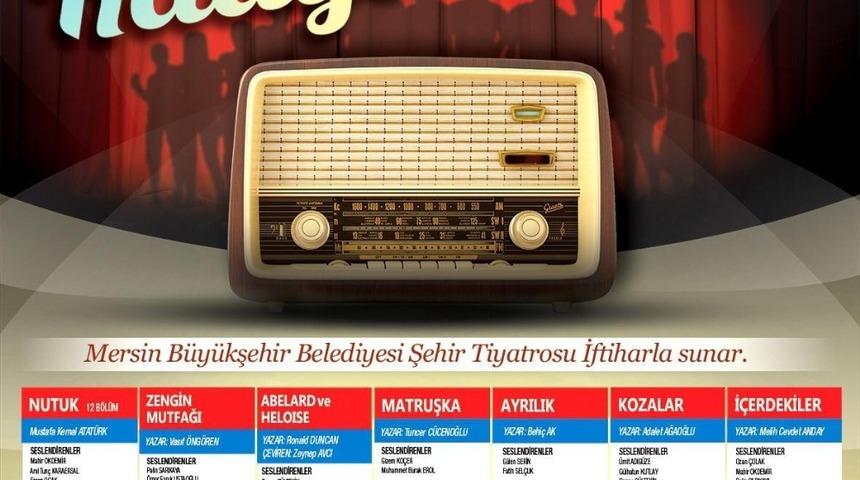 Mersin B&uuml;y&uuml;kşehir Belediyesinden pandemide nostalji: "Radyo Tiyatrosu"