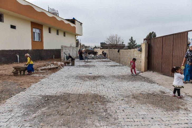 Ceylanpınar’da kilitli parke çalışması G3