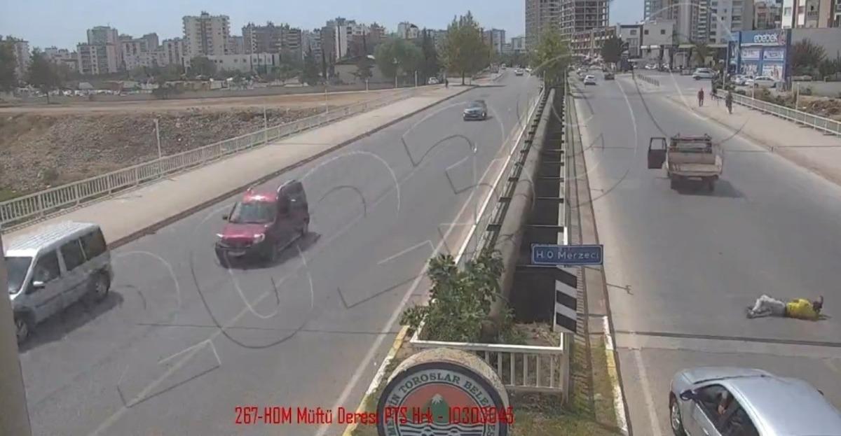 Kendi d&uuml;şt&uuml;, kamyoneti devam etti