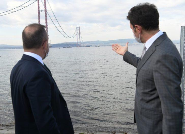 AK Parti Grup Başkanvekili Turan, 1915 Çanakkale Köprüsü’nün inşaat şantiyesini gezdi G4