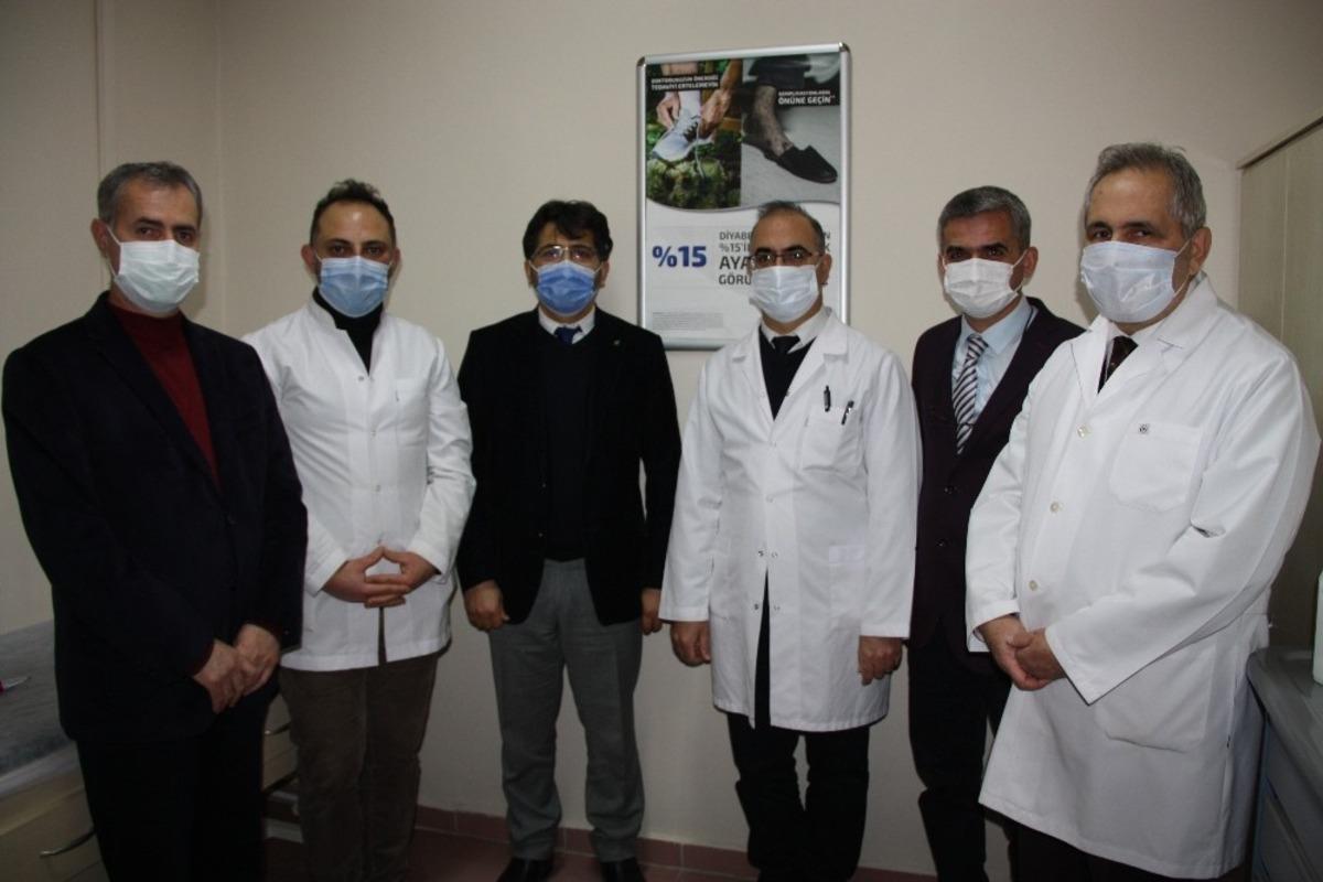 B&ouml;lgenin ilk Diyabetik Ayak &Ouml;nleme ve Tedavi Merkezi D&Uuml;&rsquo;de a&ccedil;ıldı