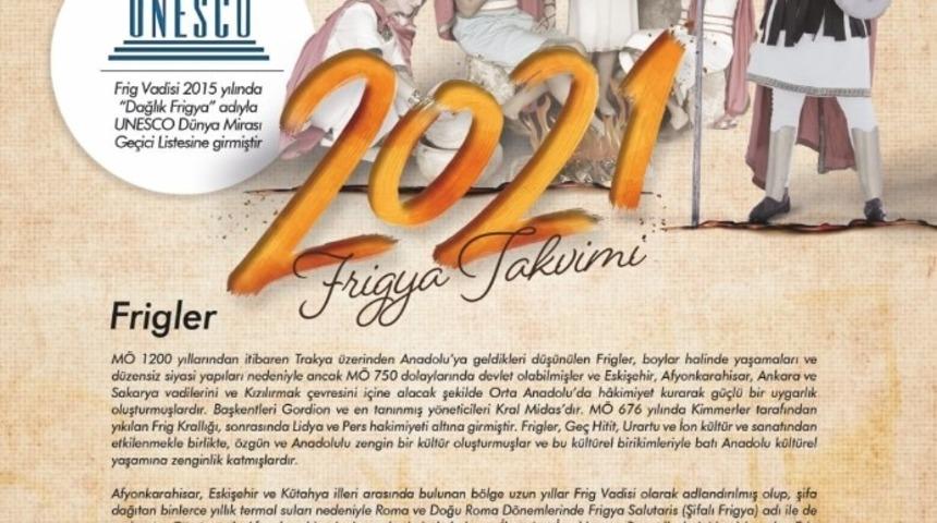 Friglerin g&uuml;ndelik kıyafetleri &rsquo;Frigya Takvimi&rsquo;nde