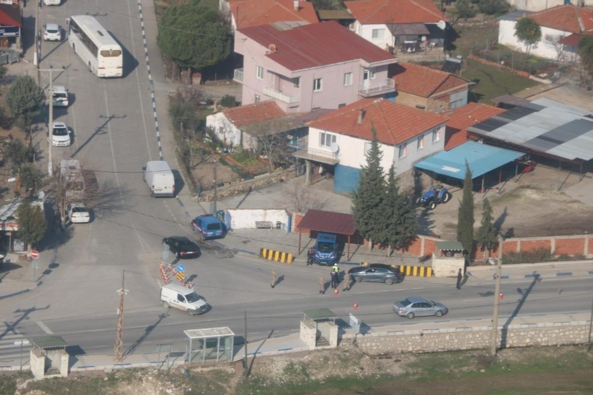 Jandarmadan helikopterli trafik denetimi