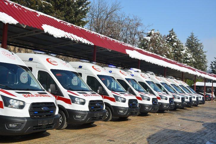 Kahramanmaraş’ta ambulans sayısı 90’a ulaştı